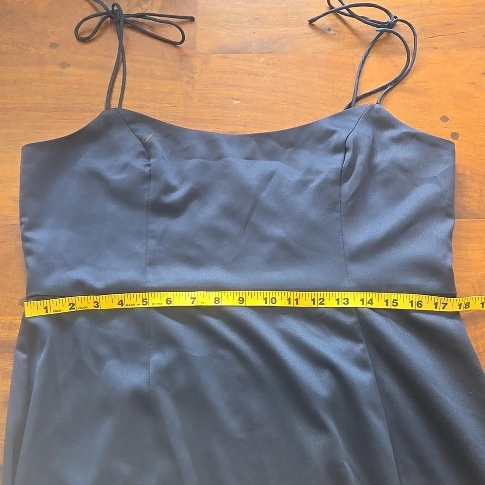 Vowd Weddings Midnight Blue Stretch Satin Gown Size XL - Picture 12 of 15